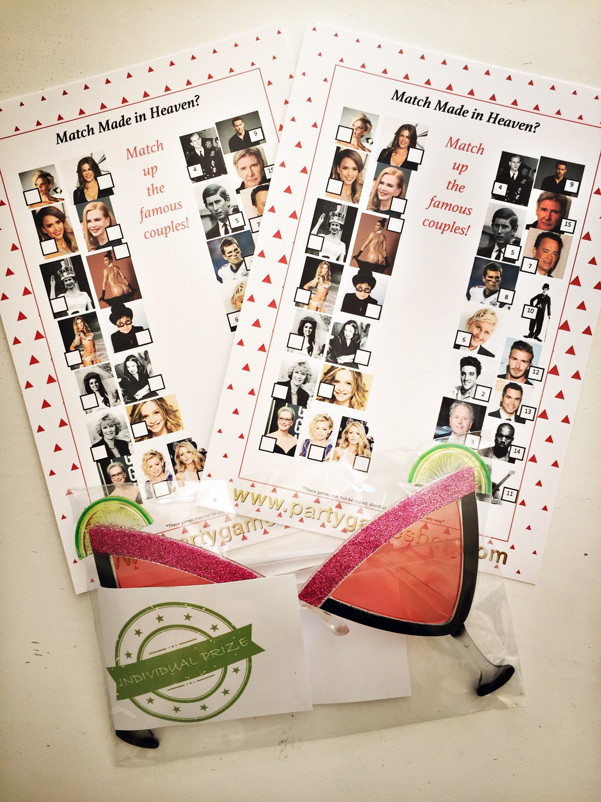 MATCH MADE IN HEAVEN- INDIVIDUAL HENS PARTY GAME