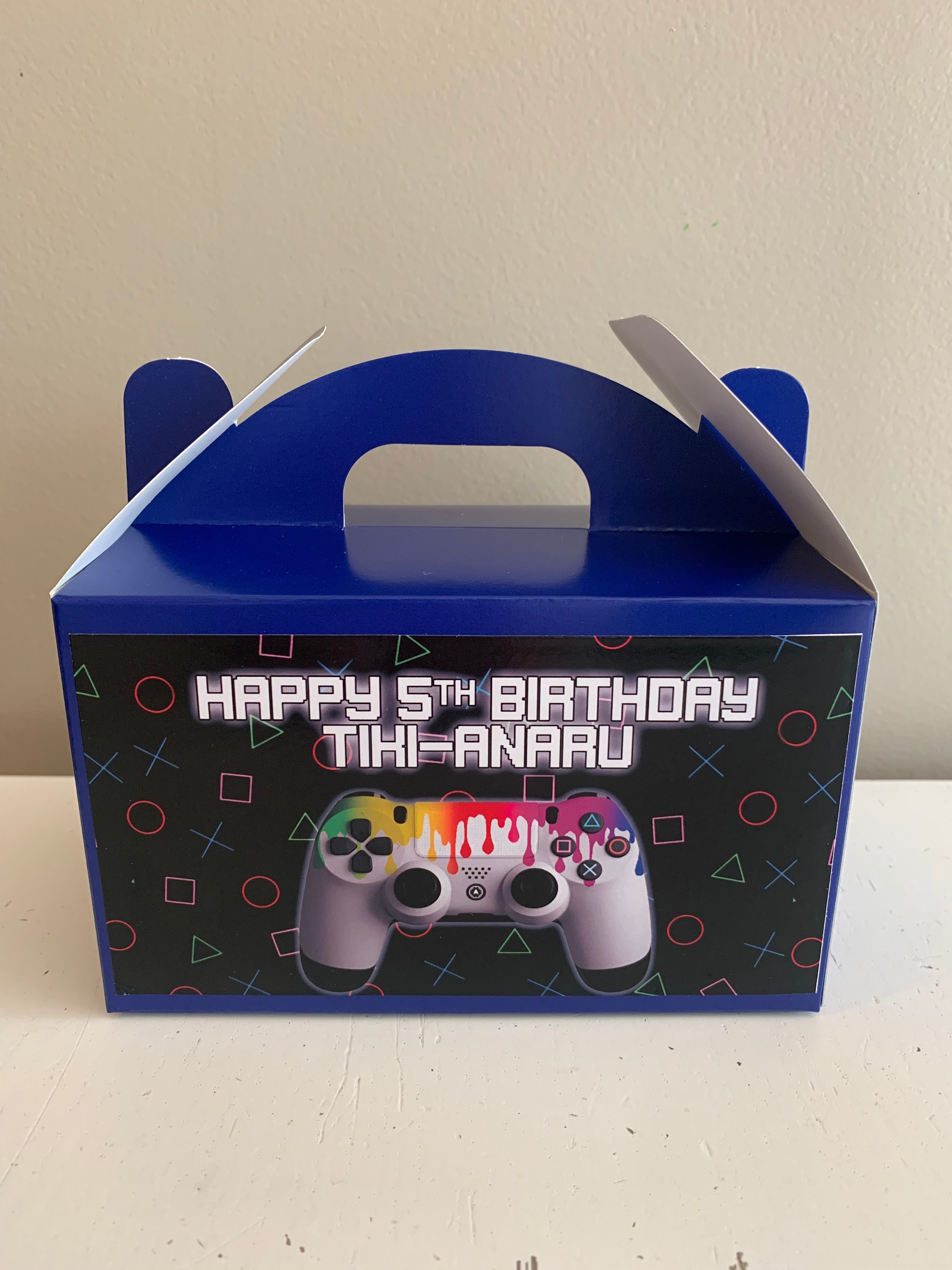 Gaming or gamer themed personalised gift boxes nz
