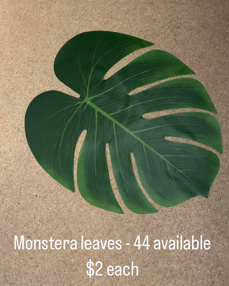 Monstera leaves party supplies nz