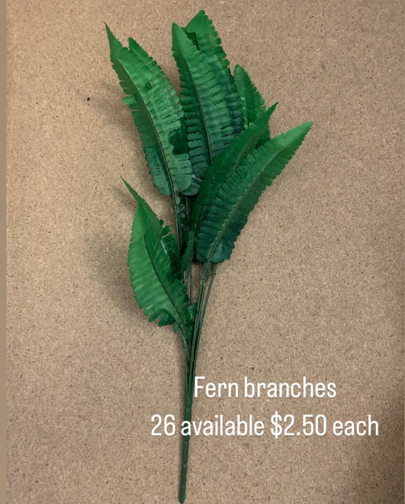 Fern branches green party supplies nz