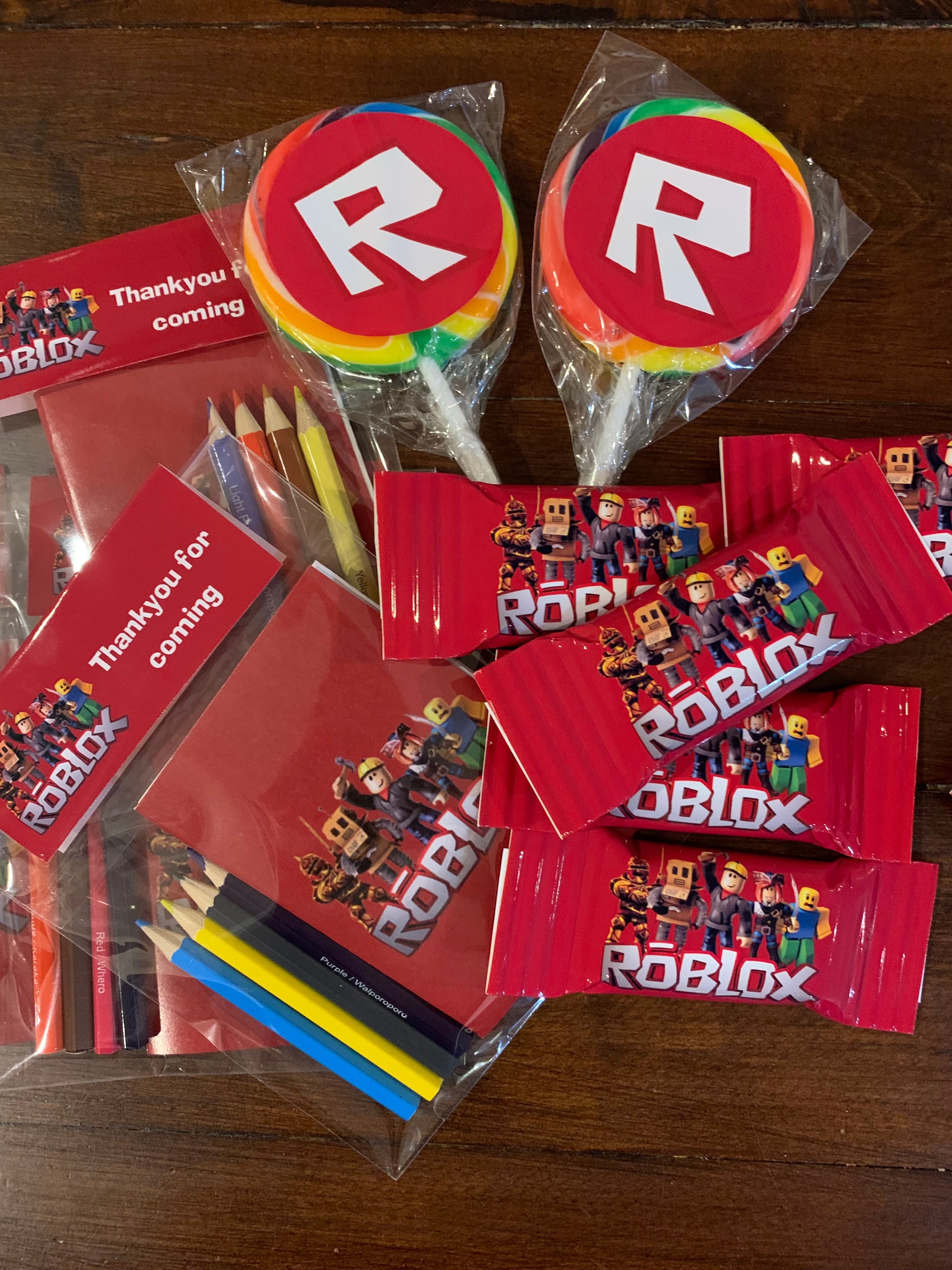 Roblox themed party favours nz