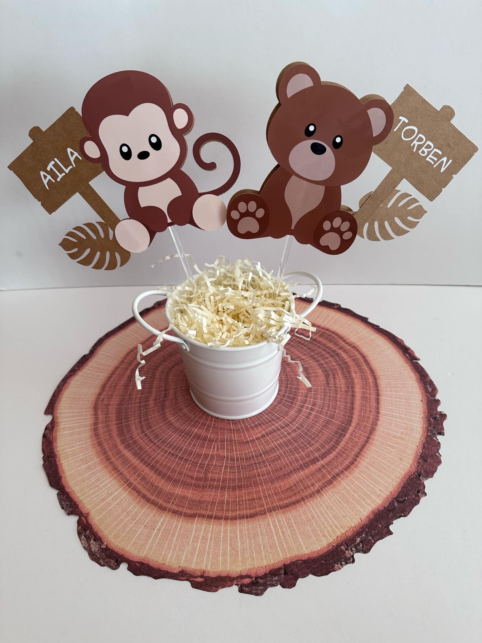 Cute animal themed safari party centrepieces nz party supplies