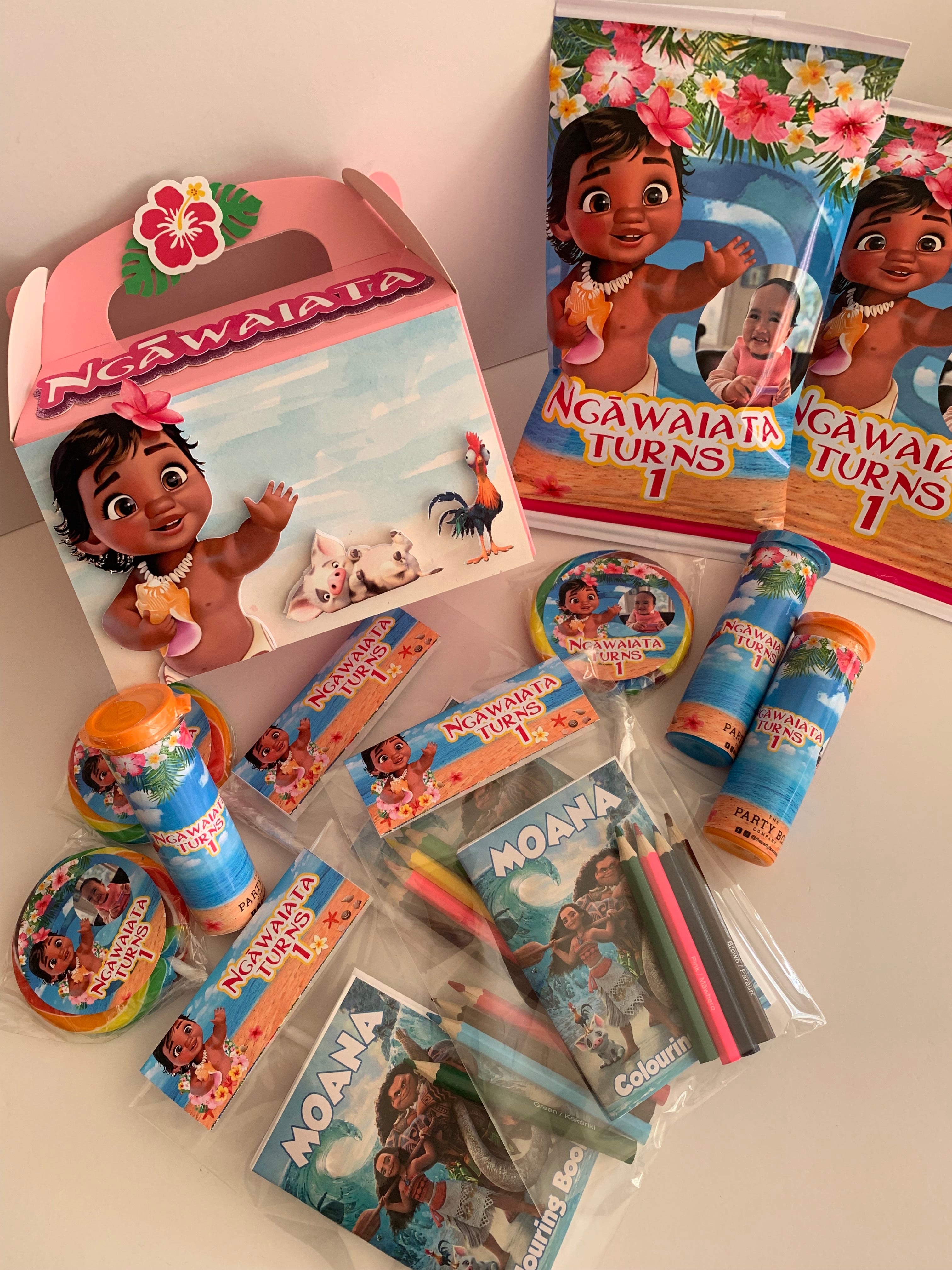 Baby Moana themed party supplies NZ