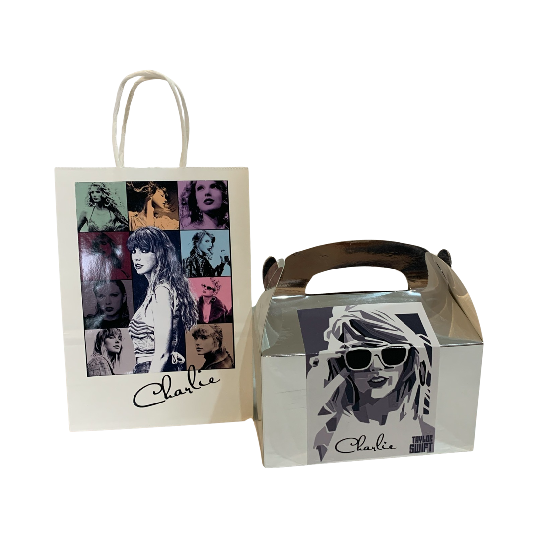 Taylor Swift personalised gift bags or boxes
