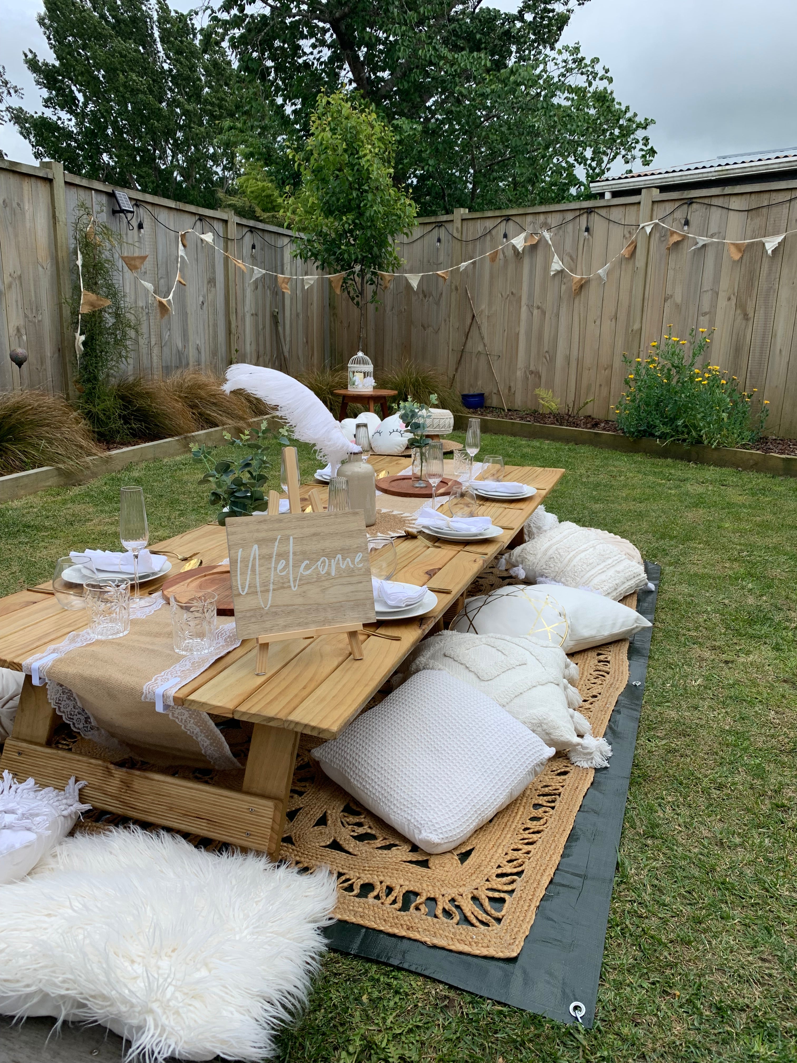 Luxury picnic setup Wellington
