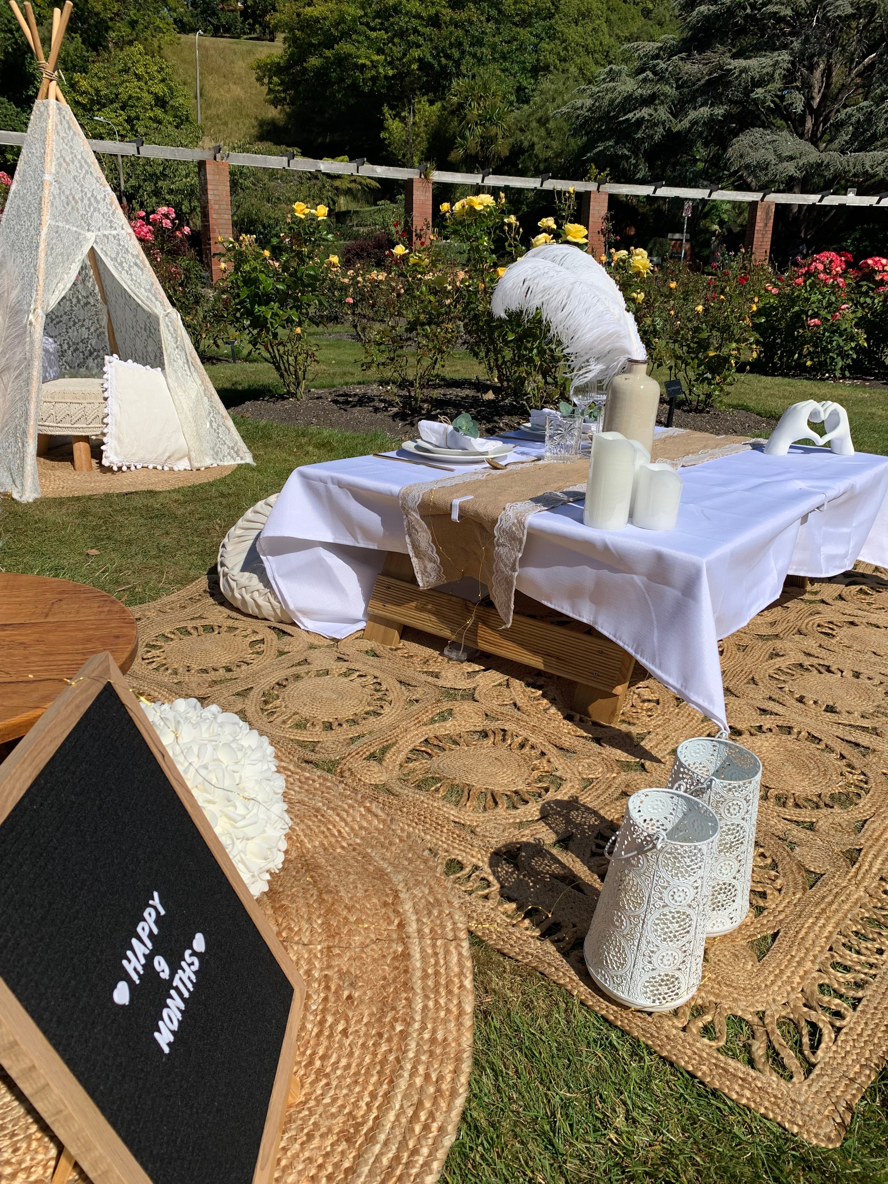 Luxury picnic hire Wellington party company
