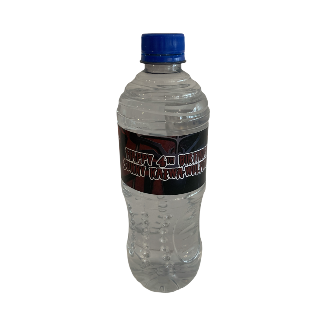 Spiderman personalised water labels nz