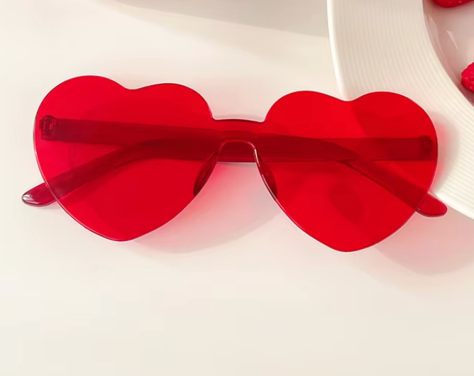 Tinted heart shaped sunglasses  Taylor Swift party favours nz