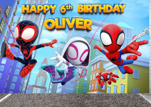 CUSTOM SPIDEY AND FRIENDS PARTY BOX